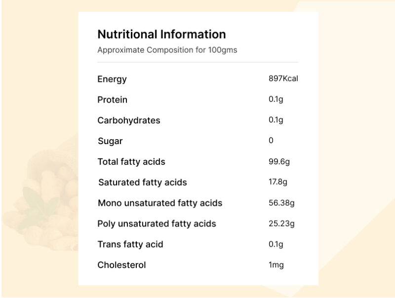 Wood Cold Pressed Groundnut Oil - Image 2